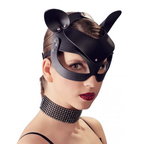 Маска на глаза с ушками Cat Mask Rhinestones